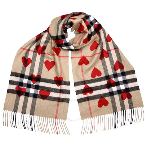 burberry cashmere heart scarf|burberry cashmere check scarf price.